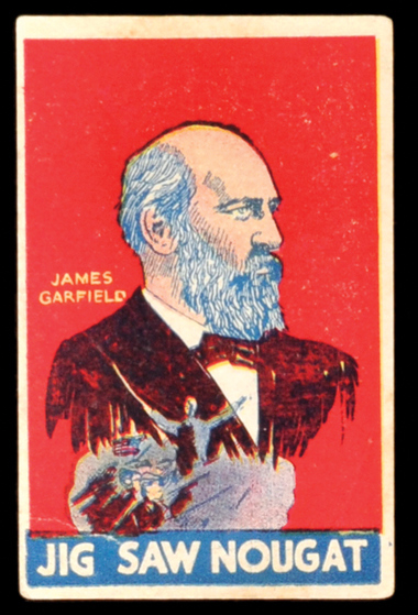 R115 Gold Brand Jig Saw Nougat US Presidents James Garfield